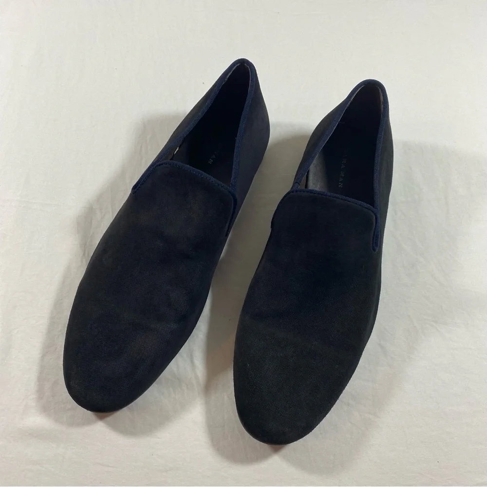 Men\'s Zara Slip-On Suede Loafers in Navy with Cream Sole Zara | Shoes | Zara Man Loafers | Poshmark main image 3